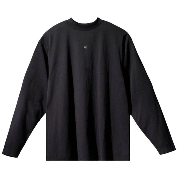 Yeezy Gap By Balenciaga Long-sleeve Tee 10 Heavy Jersey Oversize Black Small - Picture 1 of 8